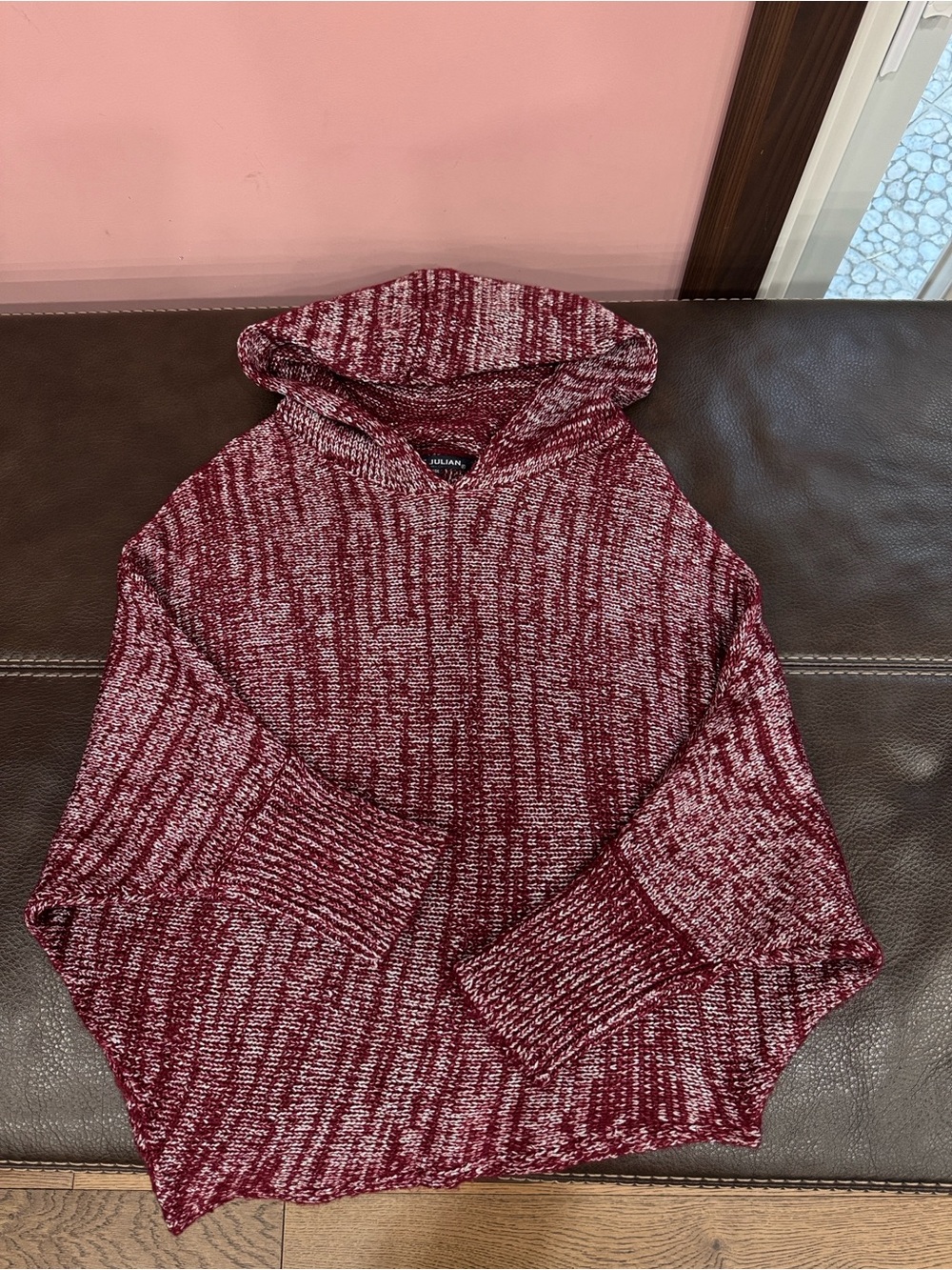 Ribbed Turtleneck Knit Sweater - Pink Mix